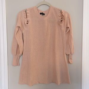 Pink open-shoulder sweater size Medium